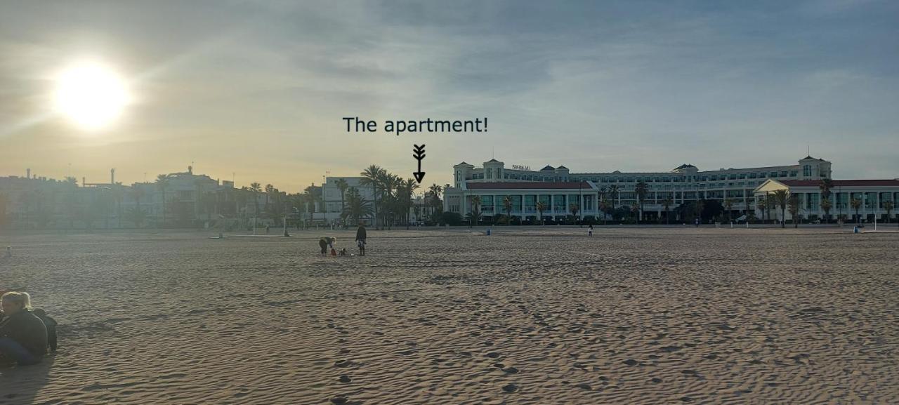 Apartamento Playa Valencia Beach Bagian luar foto